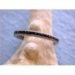 Eternity Ring with Black Diamonds