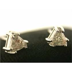 14kw Gold Earrings with Diamond (0.48 ct)