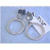 Image 3 : 18k White Gold Earrings with Diamonds