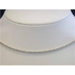 18k White Gold Diamond Tennis Necklace