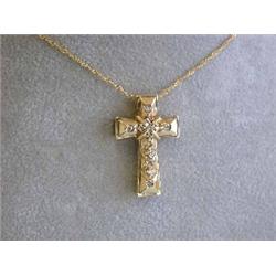 14ky Gold Necklace with Cross Pendant