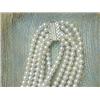 Image 4 : Five Liner Pearl Necklace with Silver Clasp
