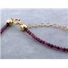 Image 4 : 14k Yellow Gold Necklace with Garnets