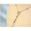 Image 2 : Gold Necklace with Pearl, Diamonds and Gemstone Pendant