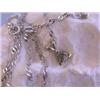 Image 3 : 14k White Gold Necklace with Diamond
