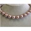 Image 1 : Colored Shell Pearl Necklace with Yellow Gold Clasp