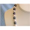 Image 1 : Colored Pearl Necklace with 14k White Gold Clasp