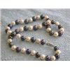 Image 4 : Colored Pearl Necklace with 14k White Gold Clasp