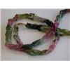 Image 2 : Three Strands Tourmaline Necklace with 14ky Clasp