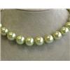 Image 1 : Colored Shell Pearl Necklace with Yellow Gold Clasp