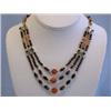 Image 2 : Garnet, Ruby, Carnelian & Citrine NECKLACE