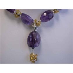 Amethyst and Citrine Necklace