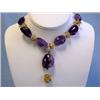 Image 2 : Amethyst and Citrine Necklace