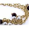Image 1 : 14k Gold Bracelet with Pearls