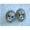 Image 1 : Silver Earrings with Topaz