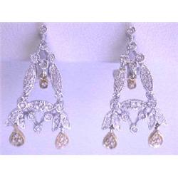 14k Gold Earrings with Diamonds
