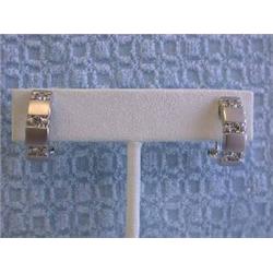 14k White Gold Diamond Earrings