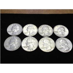 $2 FACE VALUE WASHINGTON SILVER QUARTERS