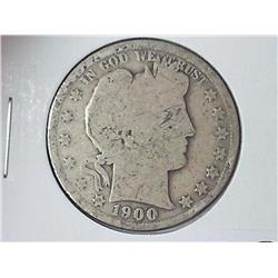 1900 BARBER HALF DOLLAR