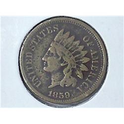 1859 INDIAN HEAD CENT (VERY GOOD)