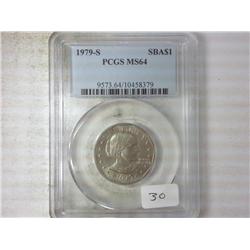 1979-S SBA DOLLAR PCGS MS64