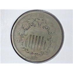 1867 SHIELD NICKEL