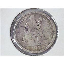 1875-S SEATED LIBERTY DIME