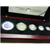 Image 1 : 2003 CANADA SILVER MAPLE LEAF HOLOGRAM SET 5 COINS