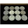 Image 2 : $3 FACE VALUE WASHINGTON SILVER QUARTERS 12 COINS