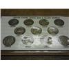 Image 1 : WORLD WAR II SILVER NICKEL SET 11 COINS 35% SILVER