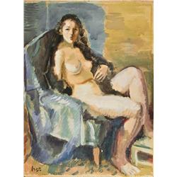 Reclining Nude Female by Iosif Iser