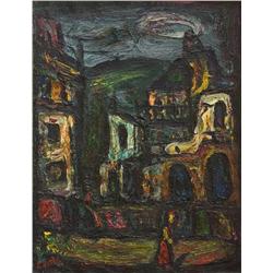 Landscape of Safed by Moshe Castel