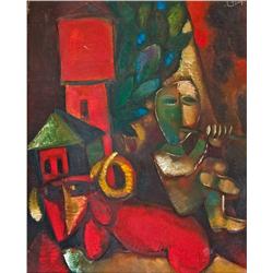 Goatherd in the Kibbutz  by Leo Roth