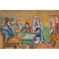Card Players by Yehiel Krize