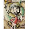 Image 2 : Dick Duerrstein Orig Painting Marvin The Martian & Bird