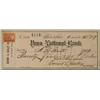 Image 1 : 1899 Penn National Bank note w/ 2 Cent Stamp