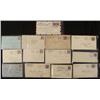 Image 1 : 14 Washington 3c Stamps on Envelopes Collection 1917-49