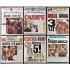 Image 1 : 6 Chicago Bulls Championship Newspaper Cover Reprints
