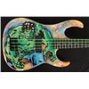 Image 2 : Duerrstein Original Painted Incredible Hulk Bass Guitar