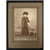 Image 1 : Elegant Woman in Furs and Hat Antique Photograph 1880s