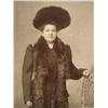 Image 2 : Elegant Woman in Furs and Hat Antique Photograph 1880s