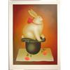 Image 1 : Captivating RABBIT IN HAT Igor Galanin Signed LE Art