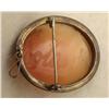 Image 2 : Sterling Carved Shell Cameo Brooch Pendant Old Mexico