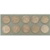 Image 1 : 10 UNC Mixed Date Mexican Pesos Coins 1971-1983
