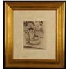 Image 1 : Chimot Original Antique Signed Erotic Etching Framed