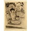 Image 2 : Chimot Original Antique Signed Erotic Etching Framed