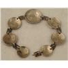 Image 3 : Rare Coin Silver Bracelet 7 Philippine Coins 1945 WWII