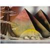 Image 2 : Sci Fi Fantasy Art Original Airbrush Painting -Pyramids