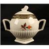 Image 3 : 97 Pc Lamode China Set for 12 Orange Rose 22K Gold