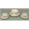 Image 1 : 3 German Teacups & Saucers Sets China Haviland Bayreuth